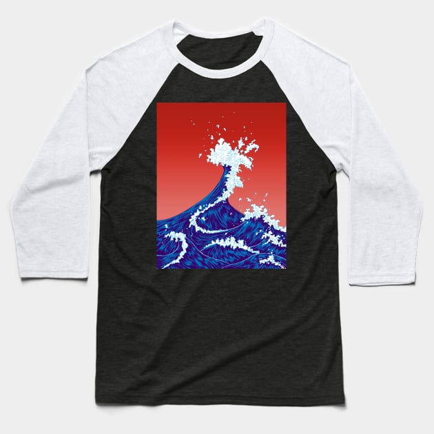 Rough Seas Baseball T-Shirt by CMButzer